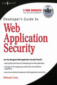 Developer's Guide to Web Application Security_cover