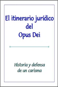 Itinerario jurídico del Opus Dei_cover