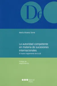 La autoridad competente en materia de sucesiones internacionales_cover