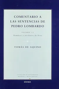 Comentario a las sentencias de Pedro Lombardo I/2_cover