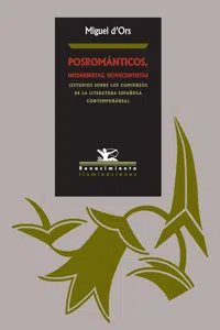 Posrománticos, modernistas, novecentistas_cover