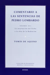 Comentario a las sentencias de Pedro Lombardo III/1_cover