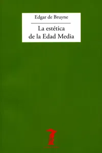 La estética de la Edad Media_cover