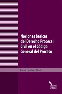 Nociones básicas del Derecho Procesal Civil en el Código General del Proceso_cover