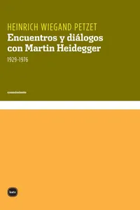 Encuentros y diálogos con Martin Heidegger_cover