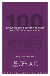 100 preguntas sobre derecho de autor para el editor universitario_cover