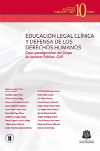 Educación legal clínica y defensa de los derechos humanos_cover