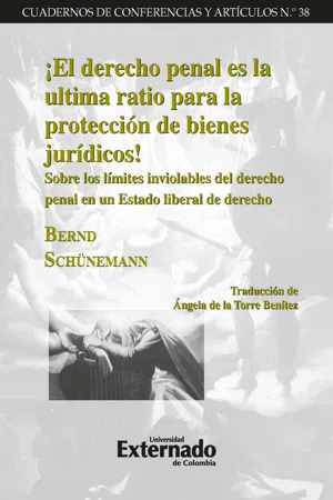 ¡El derecho penal es la ultima ratio para la protección de bienes jurídicos!