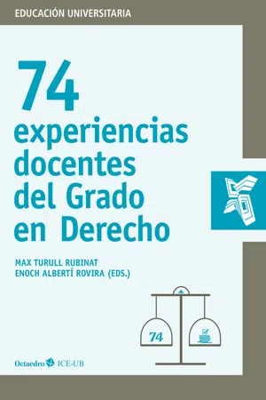 74 experiencias docentes del Grado en Derecho