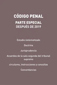 Código Penal. Parte especial, después de 2019_cover