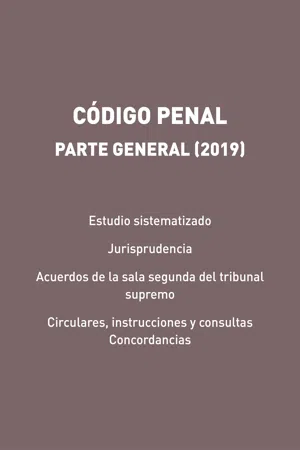 Código Penal. Parte General (2019)