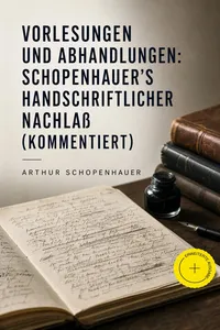 Vorlesungen und Abhandlungen: Schopenhauer's handschriftlicher Nachla