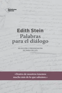 Edith Stein. Palabras para el diálogo_cover