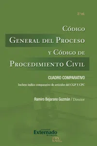 Código General del Proceso y Código de Procedimiento Civil_cover
