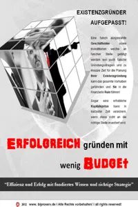 Existenzgründer aufgepasst! Erfolgreich gründen mit wenig Budget_cover