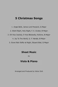 5 Christmas Songs - Sheet Music for Viola & Piano_cover