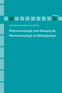 Phänomenologie und Metaphysik_cover