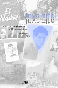 Invertito. Jahrbuch für die Geschichte der Homosexualitäten / Invertito. 14. Jahrgang 2012_cover