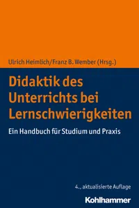 Didaktik des Unterrichts bei Lernschwierigkeiten_cover