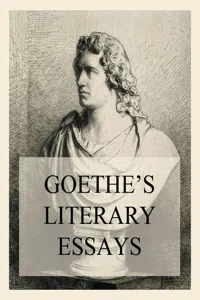 Goethe's Literary Essays_cover