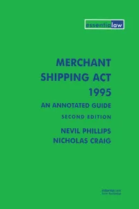 Merchant Shipping Act 1995: An Annotated Guide_cover