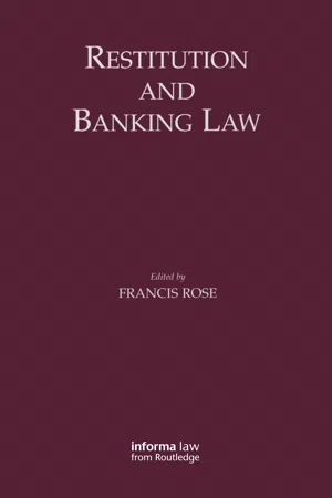 Restitution and Banking Law