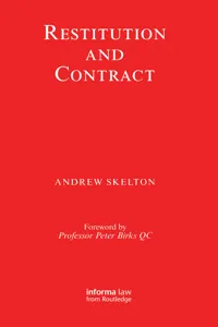 Restitution and Contract_cover