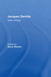 Jacques Derrida: Basic Writings_cover