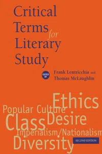Critical Terms for Literary Study, Second Edition_cover