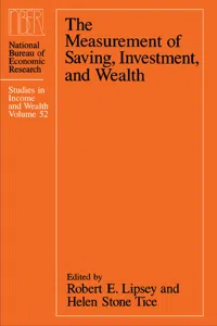 National Bureau of Economic Research Studies in Income and Wealth_cover