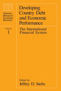 Developing Country Debt and Economic Performance, Volume 1_cover