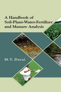 A Handbook of SoilPlantWaterFertilizer and Manure Analysis_cover