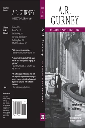 A.R. Gurney: Collected Plays 1974-1983