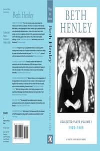 Beth Henley: Collelcted Plays 1980-1989_cover