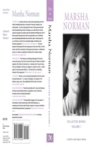 Marsha Norman: Collected Plays_cover