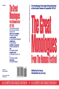 The Great Monologues from the Humana Festival_cover