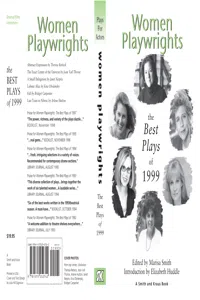 Women Playwrights: The Best Plays of 1999_cover