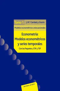 Econometría: Modelos econométricos uniecuacionales. I_cover