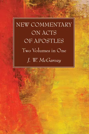 New Commentary on Acts of Apostles