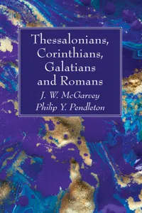 Thessalonians, Corinthians, Galatians and Romans_cover