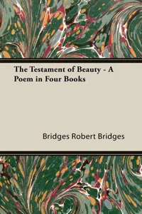 The Testament of Beauty - A Poem in Four Books_cover