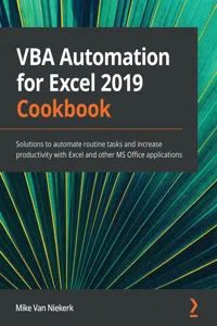 VBA Automation for Excel 2019 Cookbook_cover