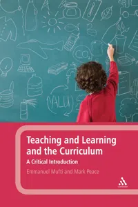 Teaching and Learning and the Curriculum_cover