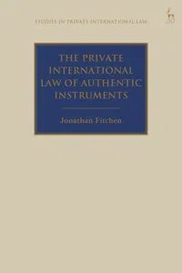 The Private International Law of Authentic Instruments_cover