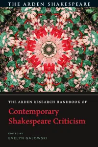The Arden Research Handbook of Contemporary Shakespeare Criticism_cover