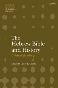 The Hebrew Bible and History: Critical Readings_cover