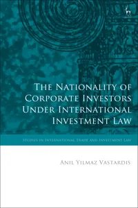 The Nationality of Corporate Investors under International Investment Law_cover