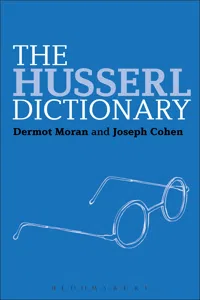 The Husserl Dictionary_cover