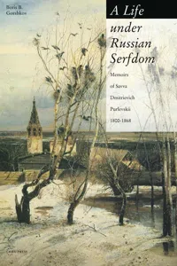 A Life under Russian Serfdom_cover