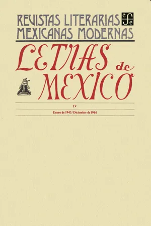 Letras de México IV, enero de 1943-diciembre de 1944